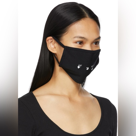 OFF-WHITE Black New Logo Mask - Picture 2 of 7